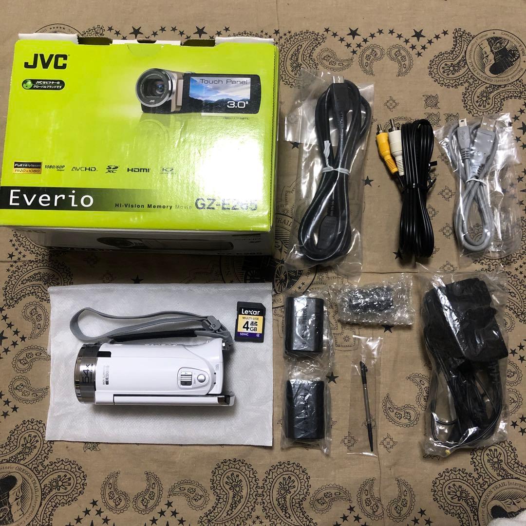 美品 JVC Everio GZ-E265 バッテリー2個付 ビデオカメラ