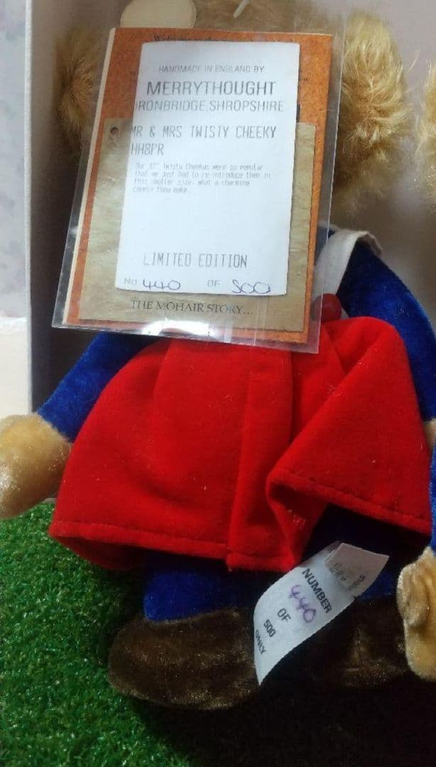 ぬいぐるみ MERRYTHOUGHT Mr. & Mrs. Twisty Cheeky