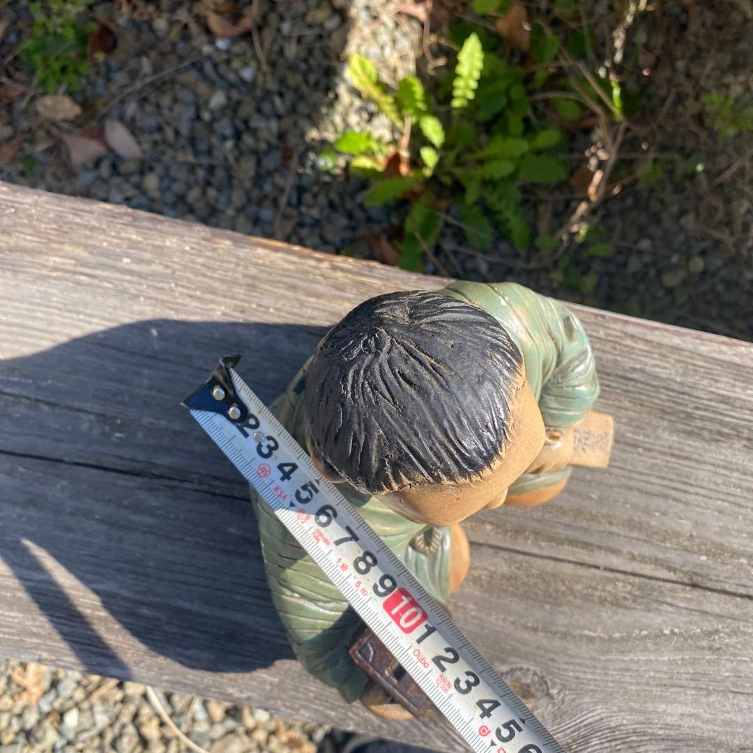 仙台四郎像　商売繁盛　貯金箱　開運　万平　縁起物　人神　昭和レトロ　人形　置物