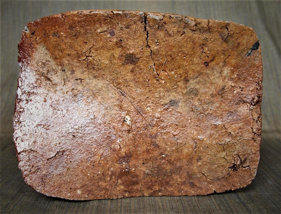 希少作★原田拾六★備前《牡丹餅》四方皿