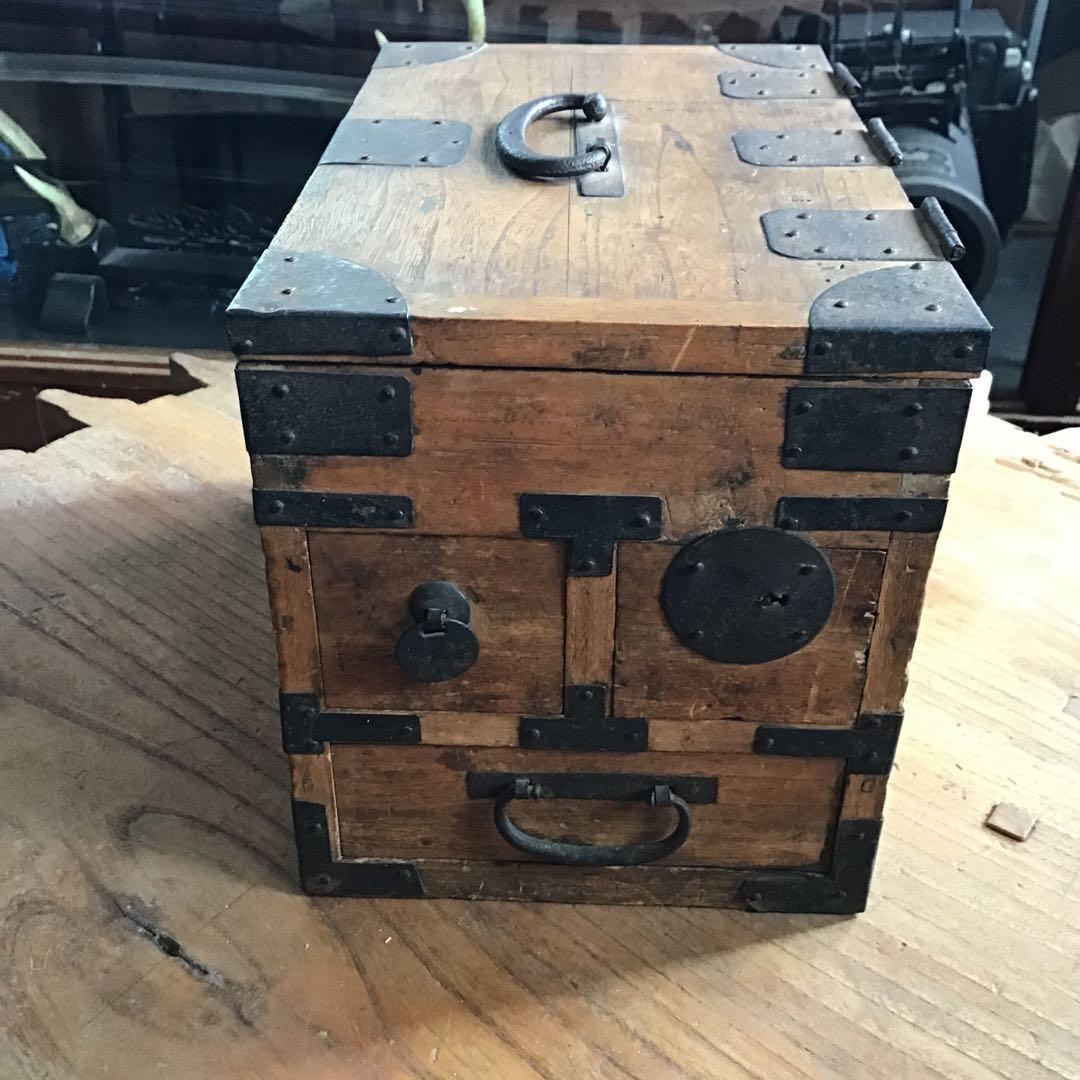 明治時代　時代箪笥 小箪笥 時代家具 レトロ家具 硯箱