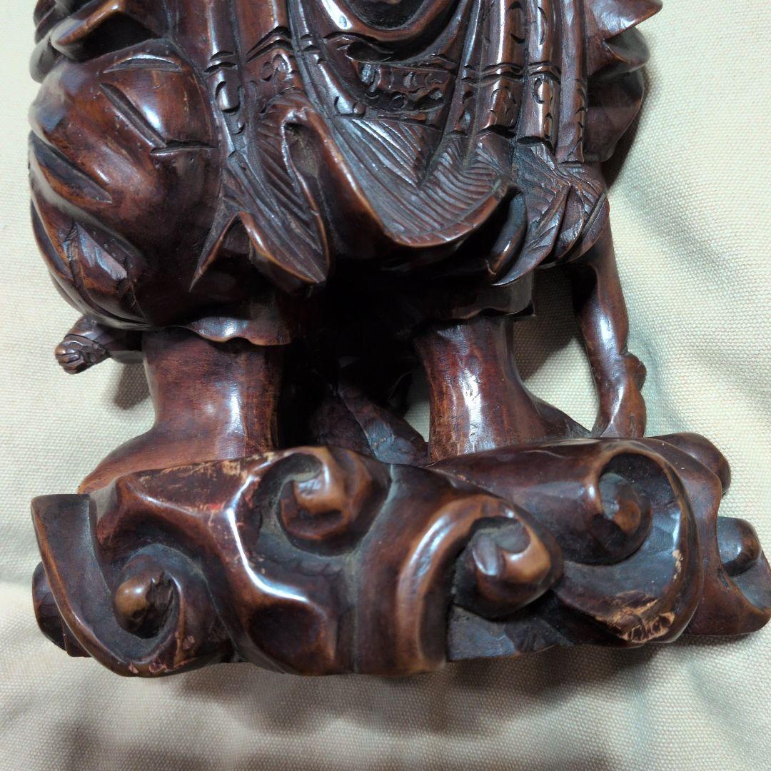 木彫り置物　布袋様