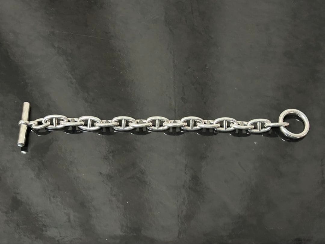 シルバー925アンカーチェーンブレスレットシェーヌダンクルMM