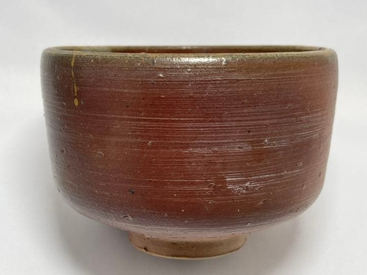 山本陶秀　備前焼茶碗　人間国宝　無傷　未使用品　抹茶茶碗　茶道具　共箱　在印