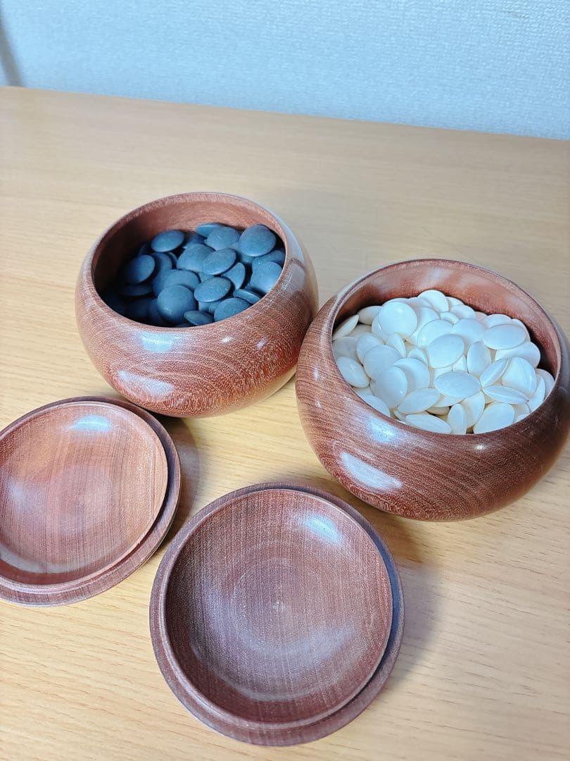 本蛤　雪印　囲碁石 木製 35号　9.9mm 最高級