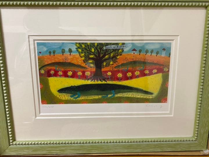 カレンホイプティング　レモンの木の下で　ワニ　ジクレー　200枚限定