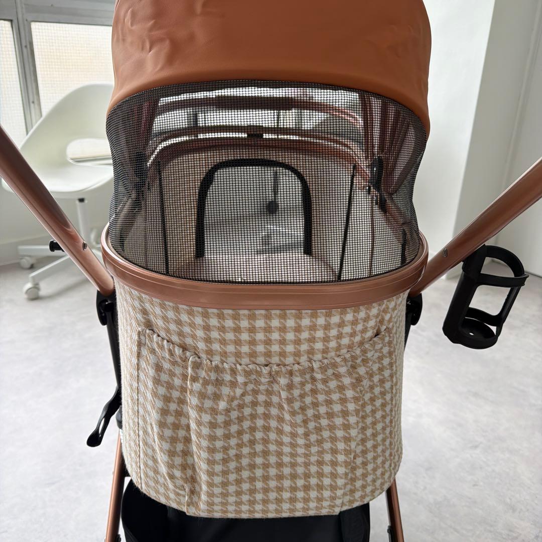 開封済み 少し大きめペットカート 折りたたみ可能 30kgまで 中型犬 多頭飼い