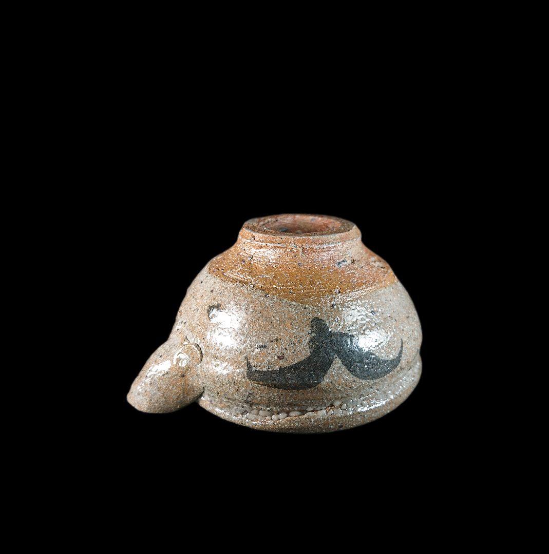 ■唐津焼 丸田宗彦 絵唐津片口ぐい呑 共箱、共布、栞揃い #ぐい呑み #丸田宗彦