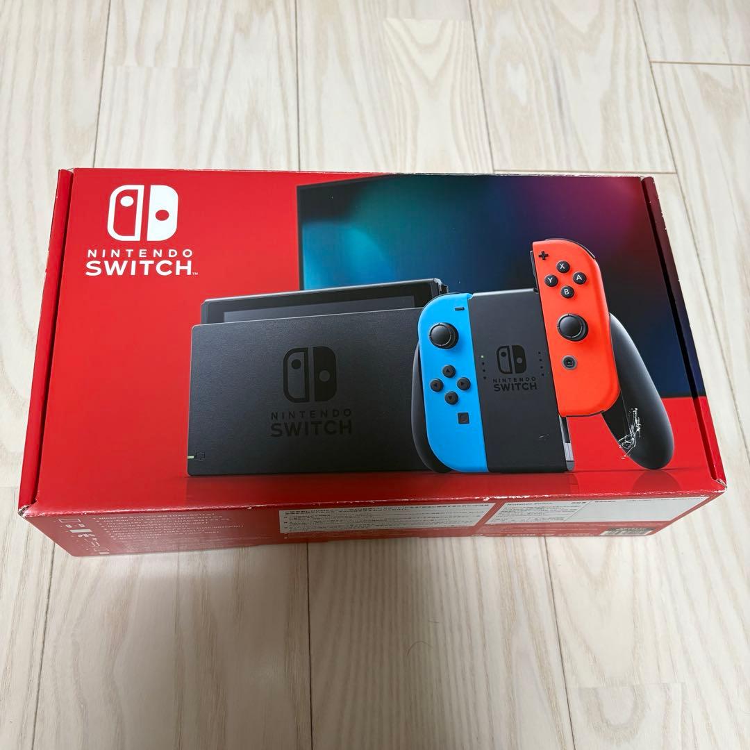 動作確認済　Nintendo Switch 本体　付属品完備　128GBSD付き