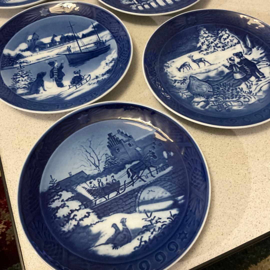 ロイヤルコペンハーゲン　クリスマスプレート　1996年〜2009年　まとめ売り