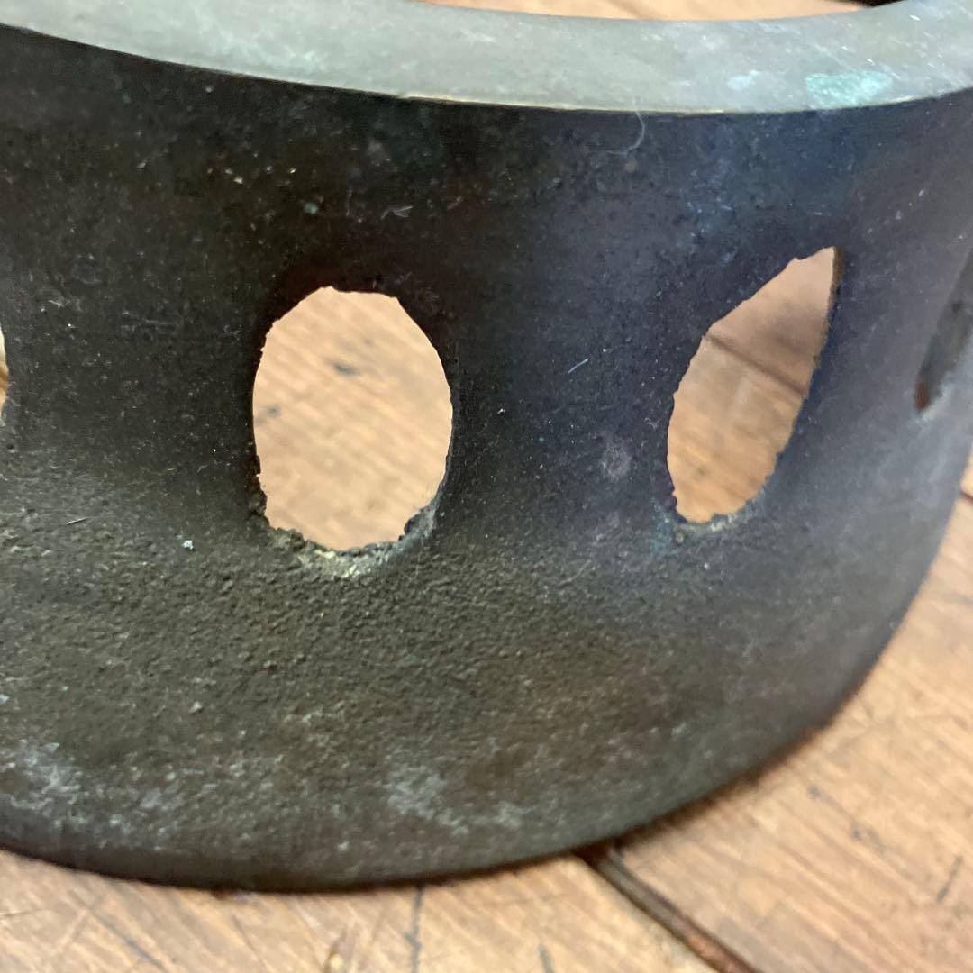 昭和レトロ 古道具 吉原五徳 五徳 真鍮 火鉢 囲炉裏 金属工芸 古民具