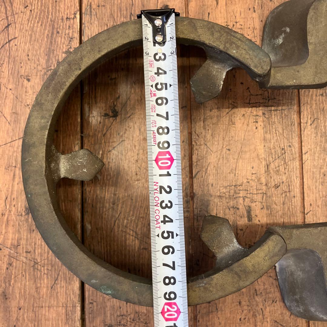 昭和レトロ 古道具 吉原五徳 五徳 真鍮 火鉢 囲炉裏 金属工芸 古民具