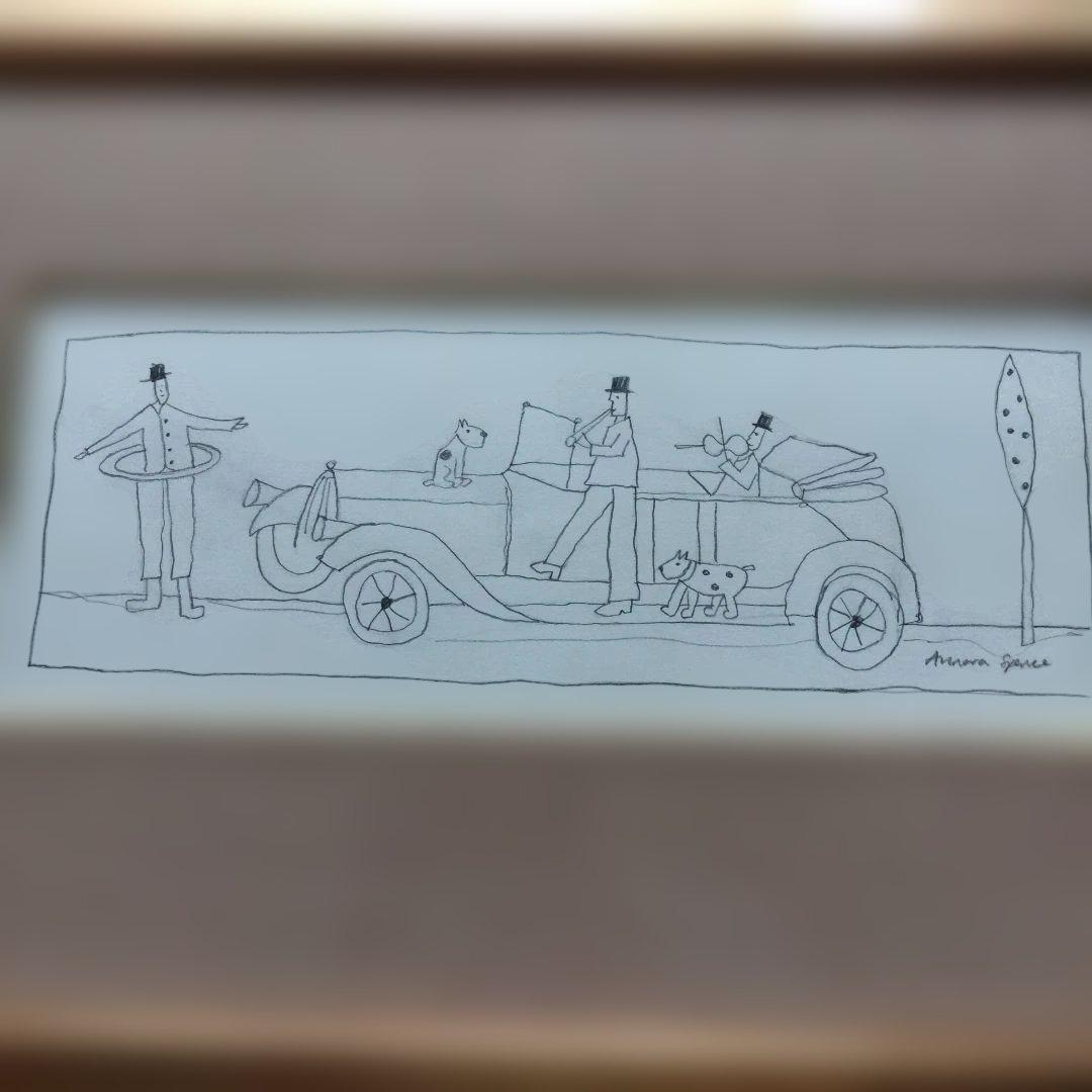 大幅値引きアノラ·スペンス　ドローイング[ミュージシャン·イン·ア·カー]