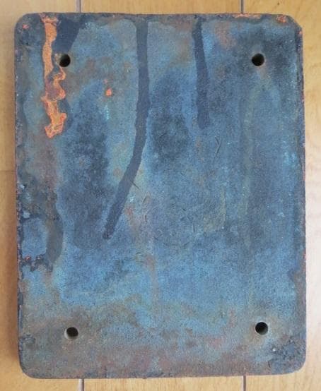 吉松機関区の砲金製区名札「吉」実装品です。