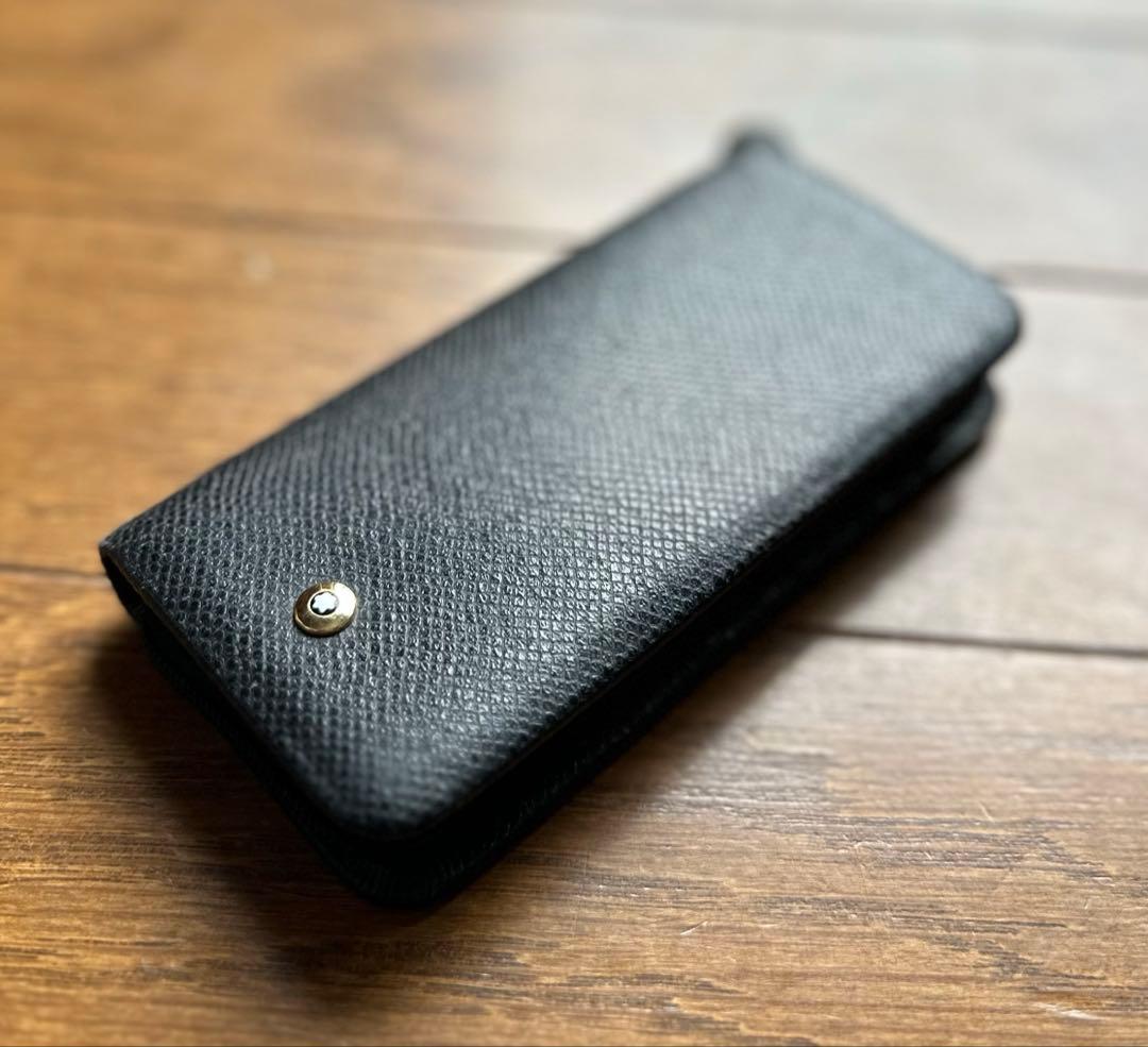 モンブランMont Blancリザード型押し ペンケース