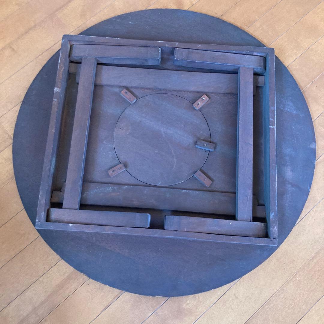 昭和 ちゃぶ台 丸 机 掘り 炬燵 七輪 卓袱台 レトロ ヴィンテージ