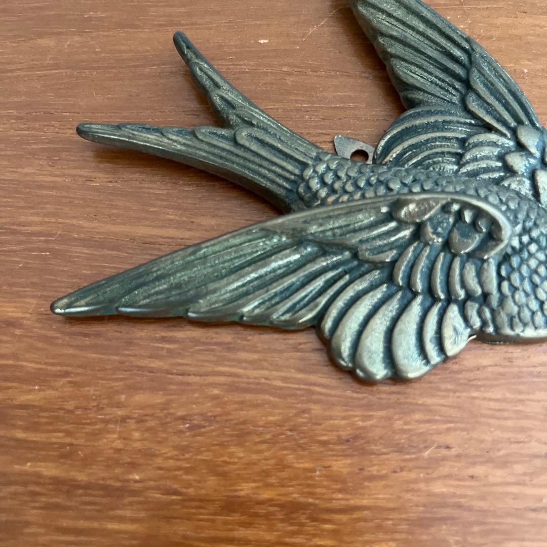 レア✨　アンティーク　真鍮　幸せを呼ぶツバメ　燕