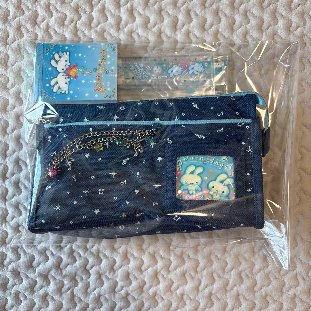 サンエックス　ツインエンジェル　ペンケース　筆箱　文具　メモ帳　平成　レア