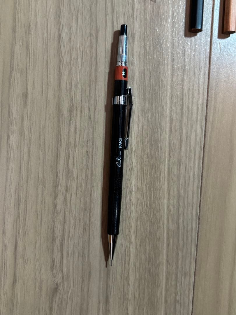 廃盤シャーペン　芯　消しゴム　クリップ　pmg