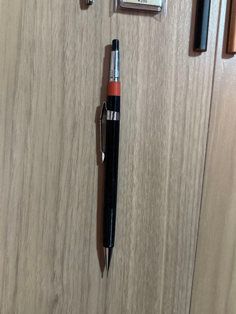 廃盤シャーペン　芯　消しゴム　クリップ　pmg