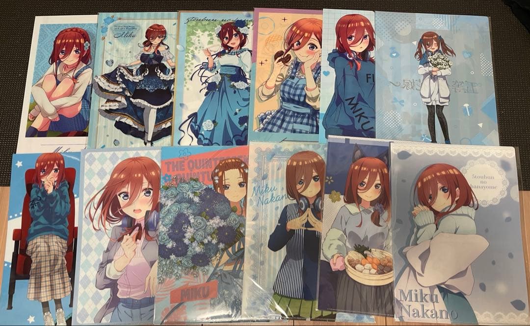 【バラ売り可能】中野三玖クリアファイルセット