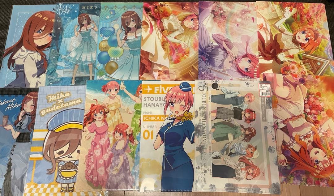 【バラ売り可能】中野三玖クリアファイルセット