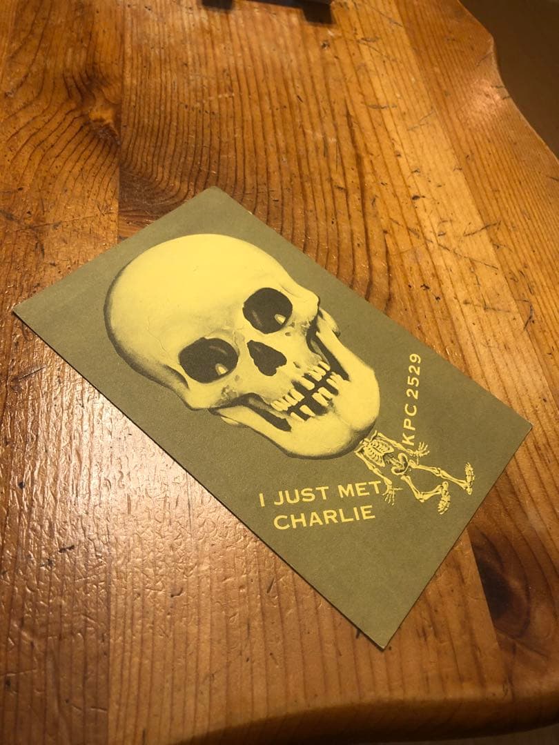 ビンテージ　スカル　髑髏　骸骨　アンティーク　ポストカード　ミッドセンチュリー