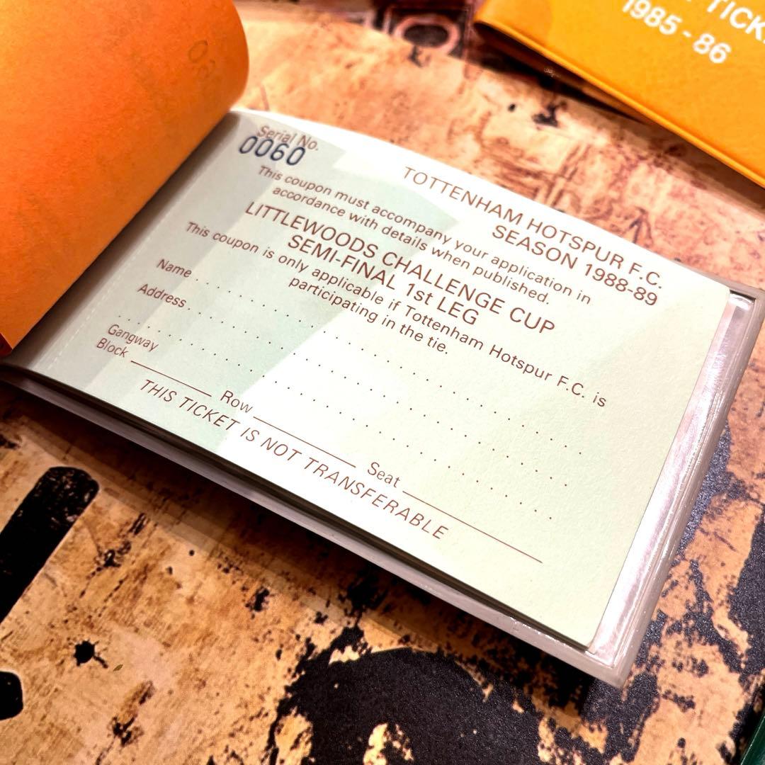 ヴィンテージ【1988〜89】4種のチケット冊子(海外チケット(ロールチケット