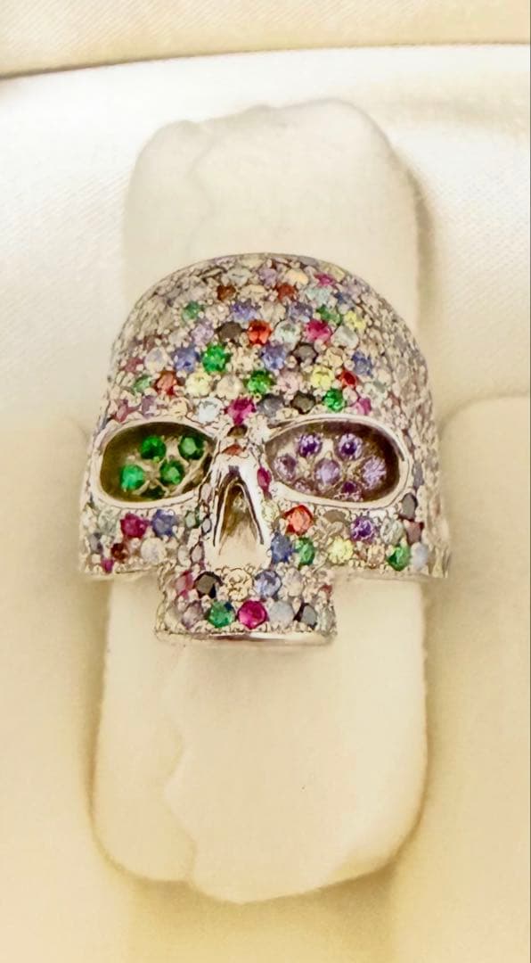 (*y様 JAM  MADE眼石☆特注パヴェ 　スカルリング