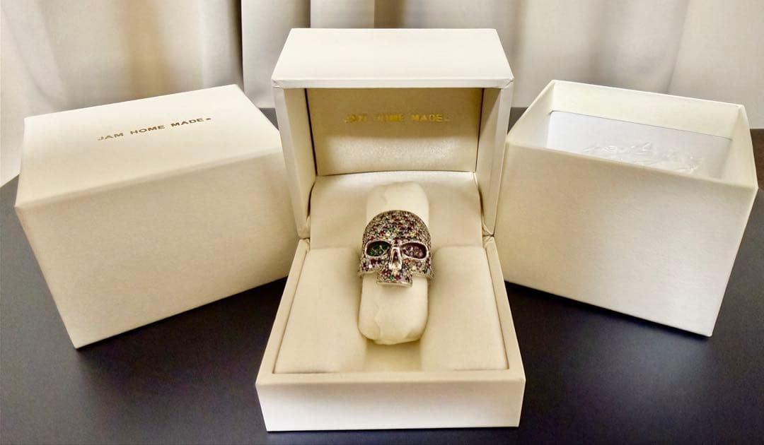 (*y様 JAM  MADE眼石☆特注パヴェ 　スカルリング