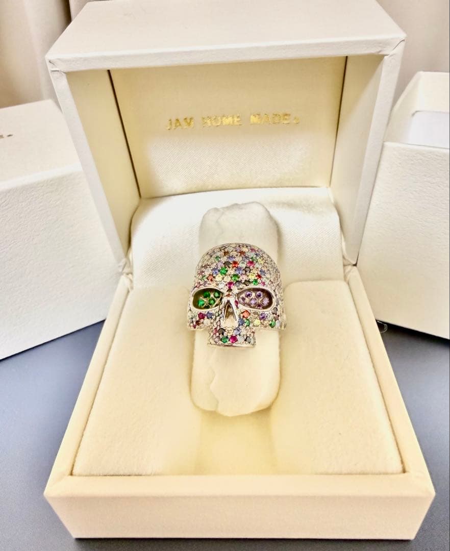 (*y様 JAM  MADE眼石☆特注パヴェ 　スカルリング