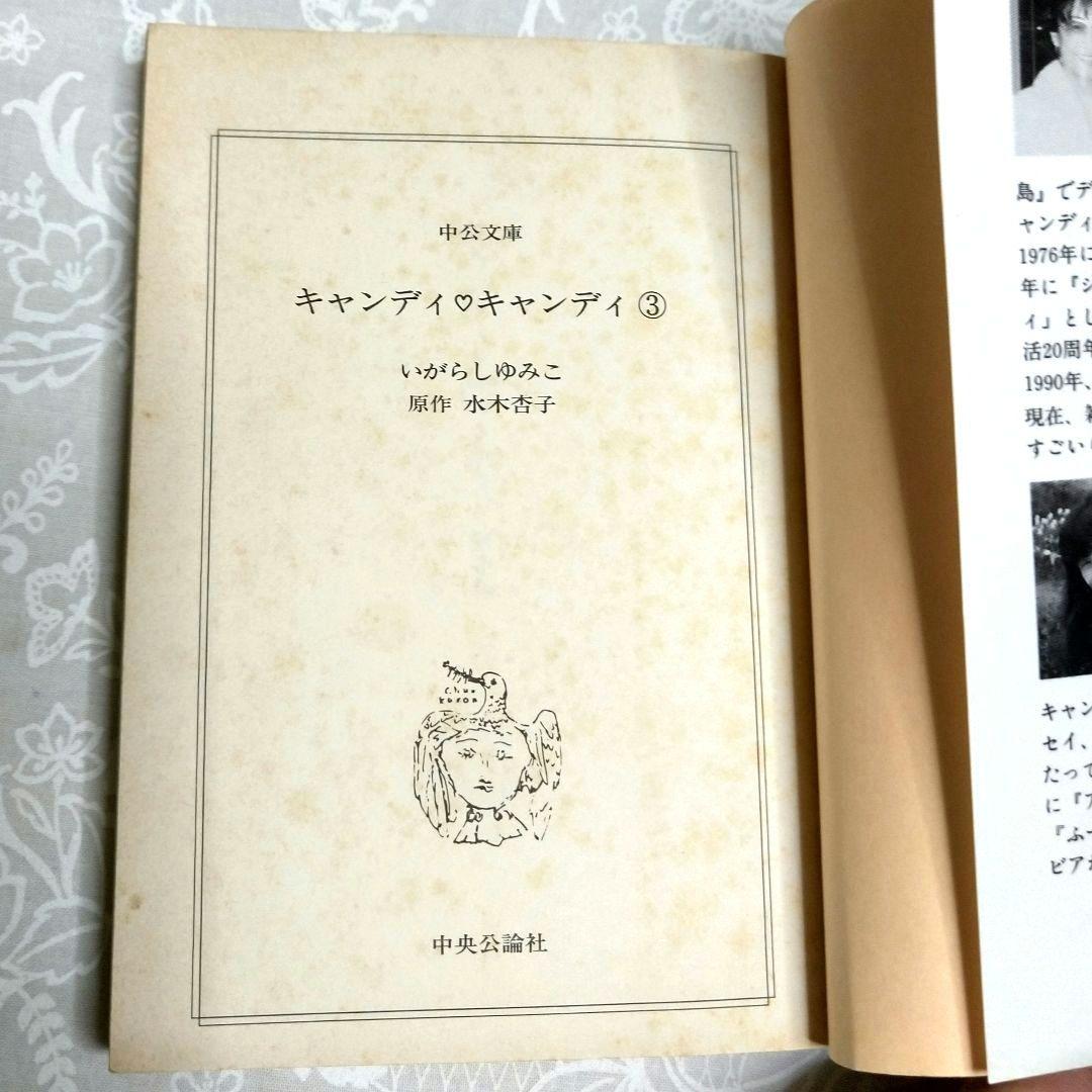キャンディ・キャンディ 中公文庫版 全巻 いがらしゆみこ 初版発行は3冊