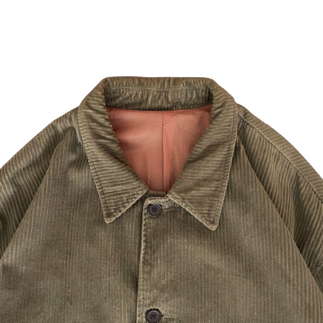 Vintage 90s 太畝 コーデュロイ ミドルコート カバーオール ベージュ