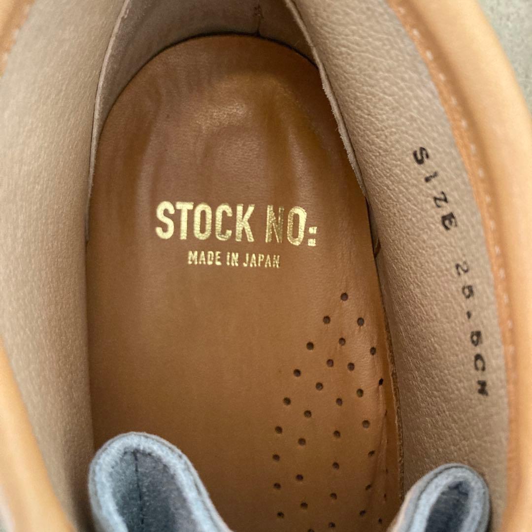 STOCK NO. グレー スエード モカシン 25.5cm