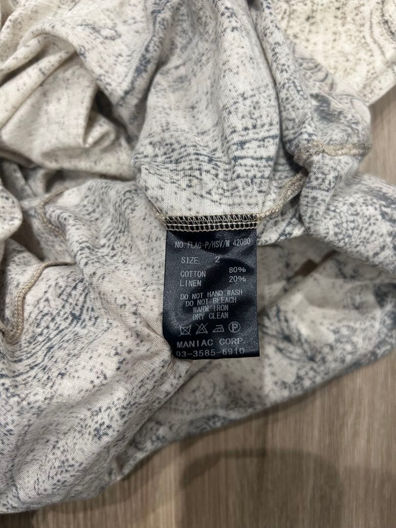 if six was nine スカルプリントTシャツ