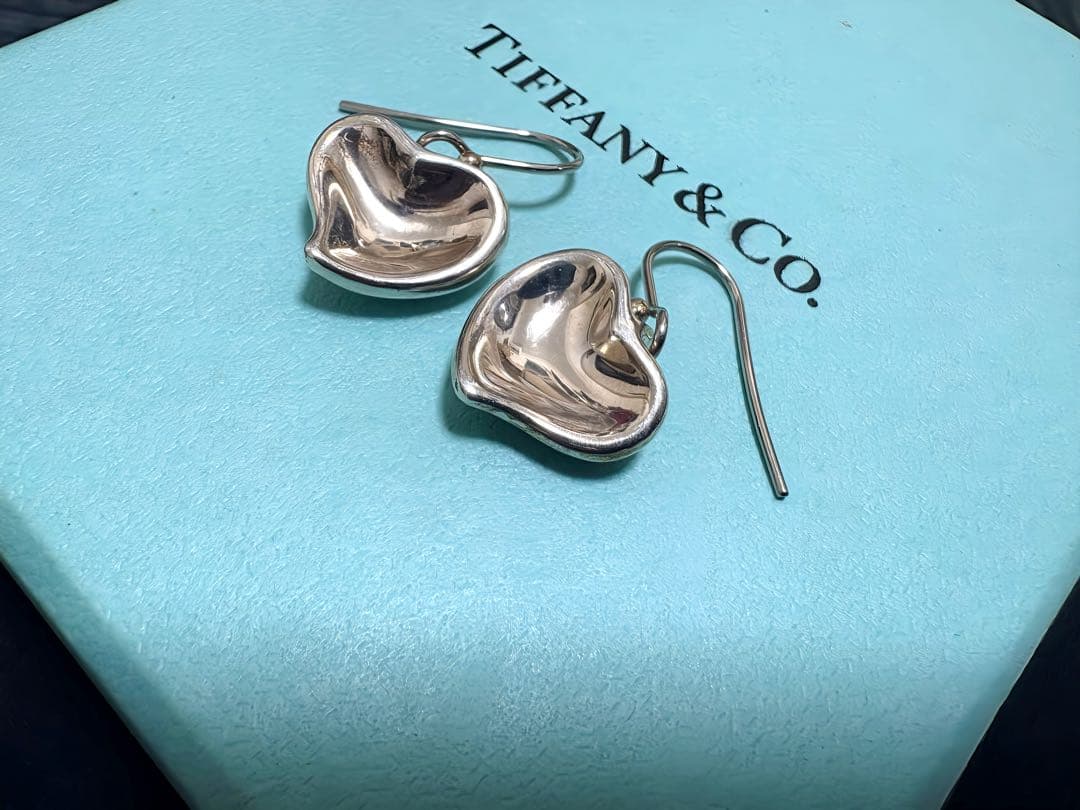 希少品☆TIFFANY&co. カーブドハート ピアス　シルバー925