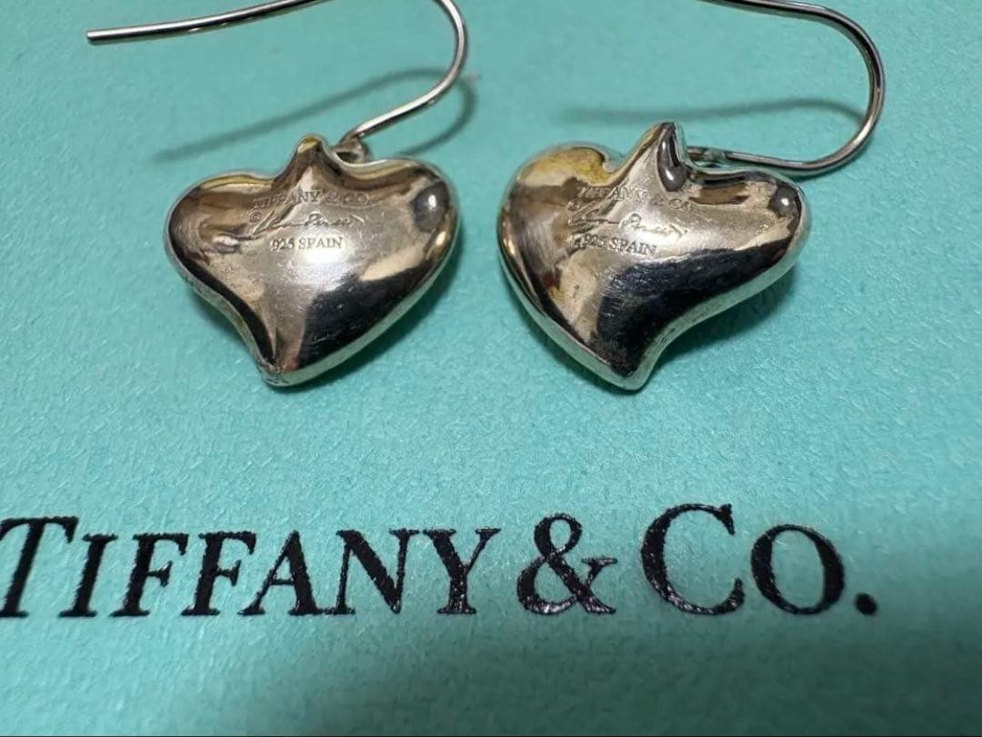 希少品☆TIFFANY&co. カーブドハート ピアス　シルバー925