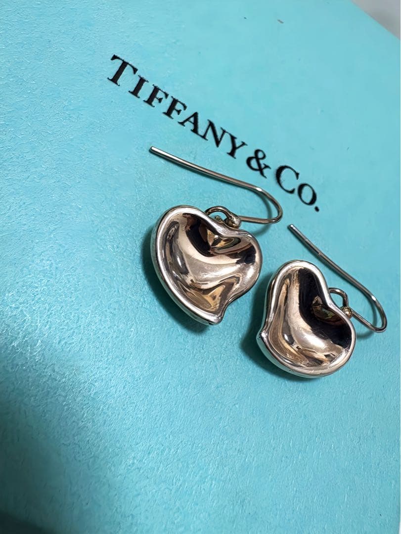 希少品☆TIFFANY&co. カーブドハート ピアス　シルバー925