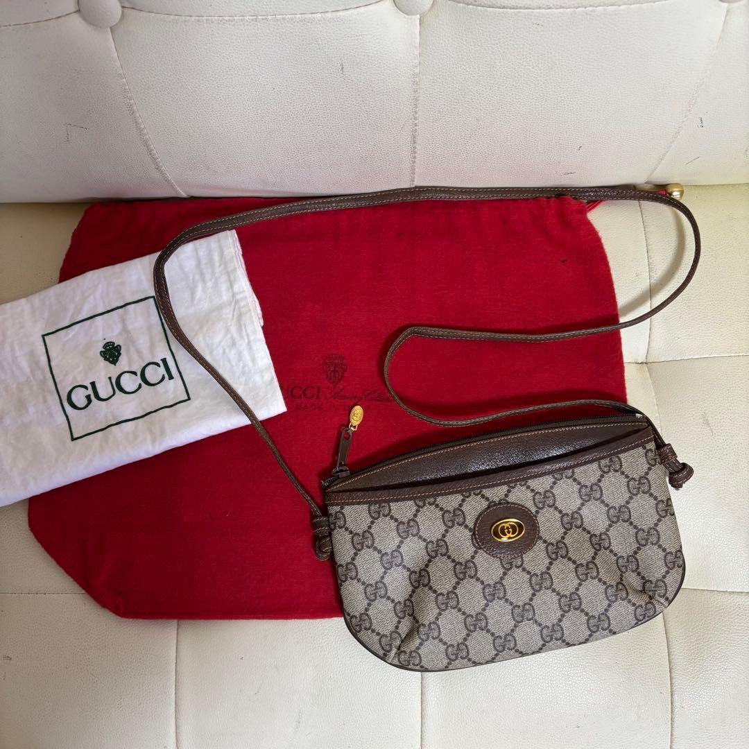 極　美品　付属品あり　GUCCI オールド　グッチ　ミニ　ショルダー　バッグ