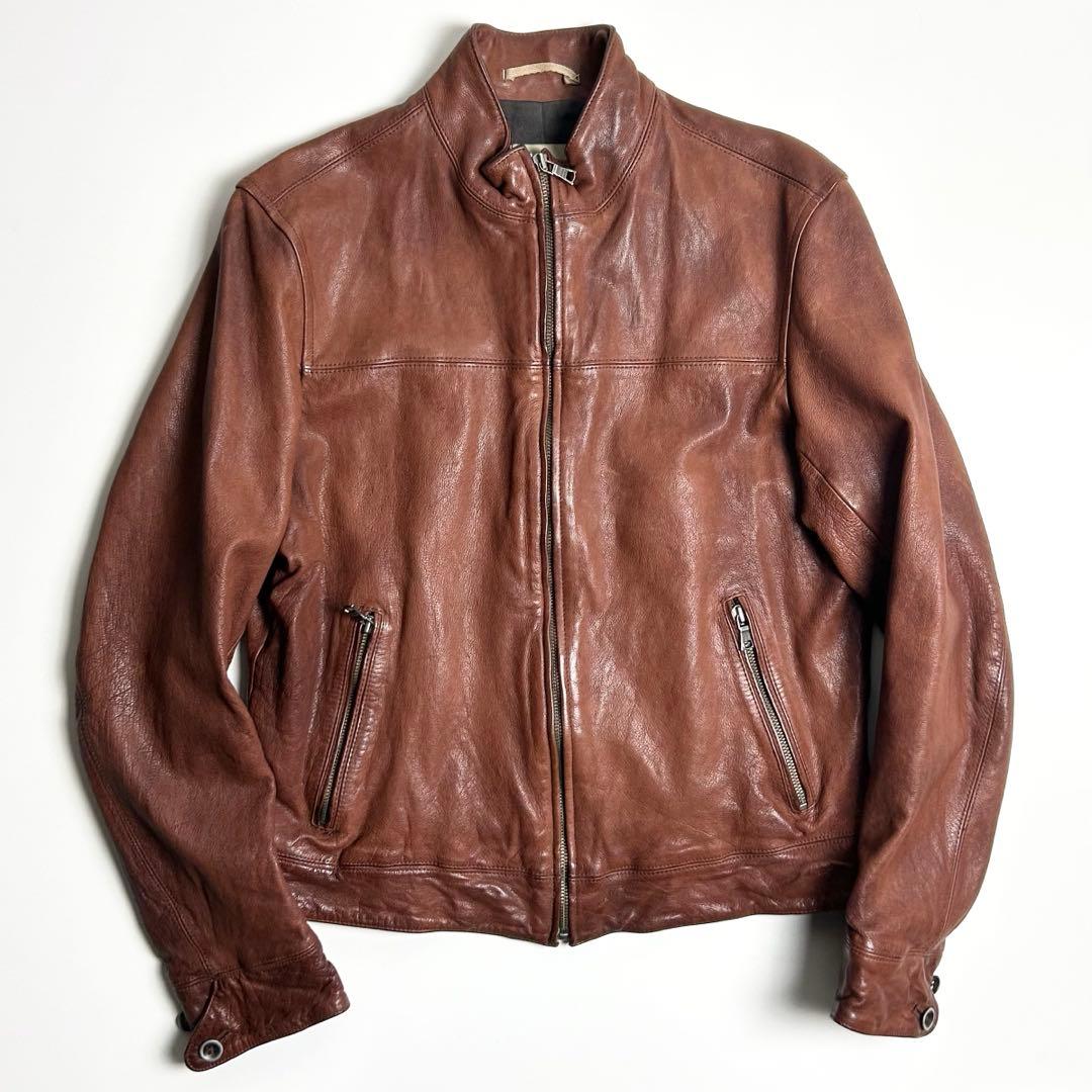 00s【美品】バナナリパブリック/レザージャケット/ライダース/OLD GAP