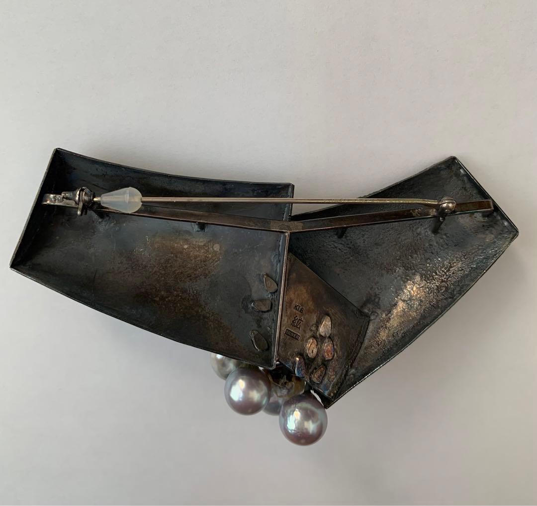 島田紘一呂　パールブローチ