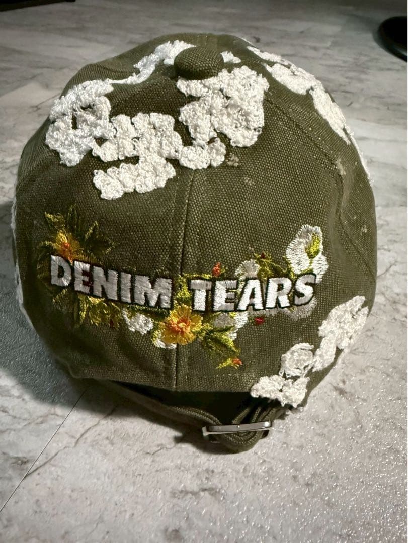 ひ*ゅ様 READYMADE DENIM TEARS 花柄刺繍キャップ