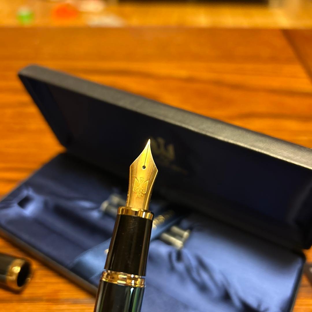 ★激レア 当選品 SAILOR PEACE ブルーチタン 万年筆 18K MF