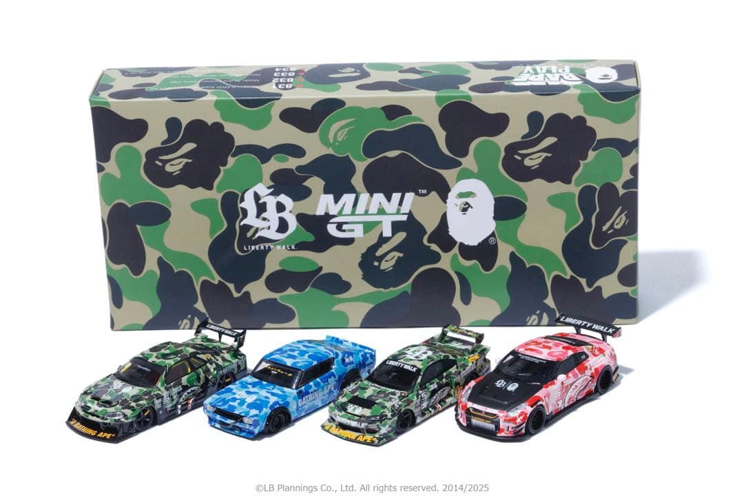 【 BAPE×LBWK 】NISSAN 1/64 マクラーレン 5台セット