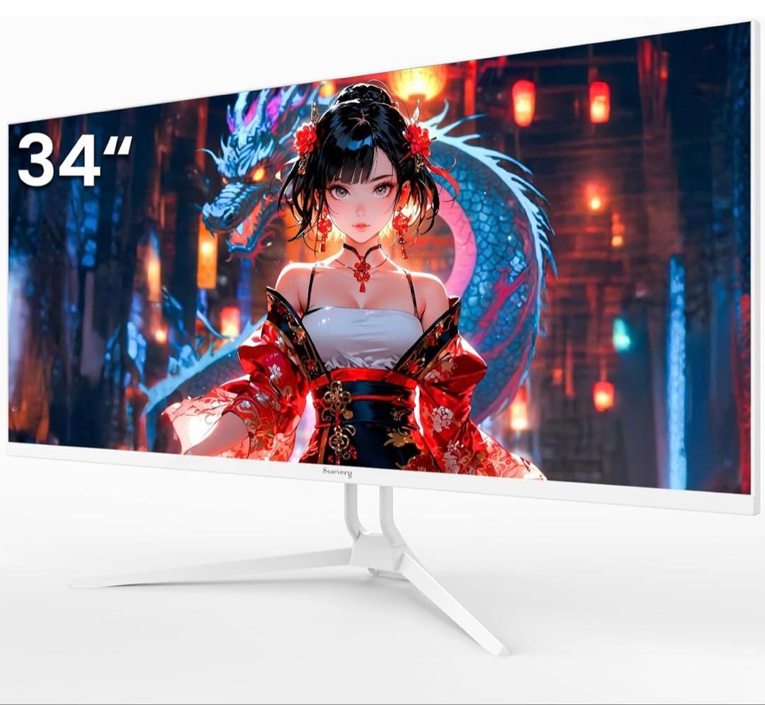 ウルトラワイドモニター 34インチ 平面 PC モニターWFHD