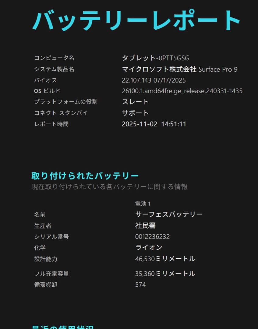 【美品・12世代】 Surface Pro9 8G/256G Office