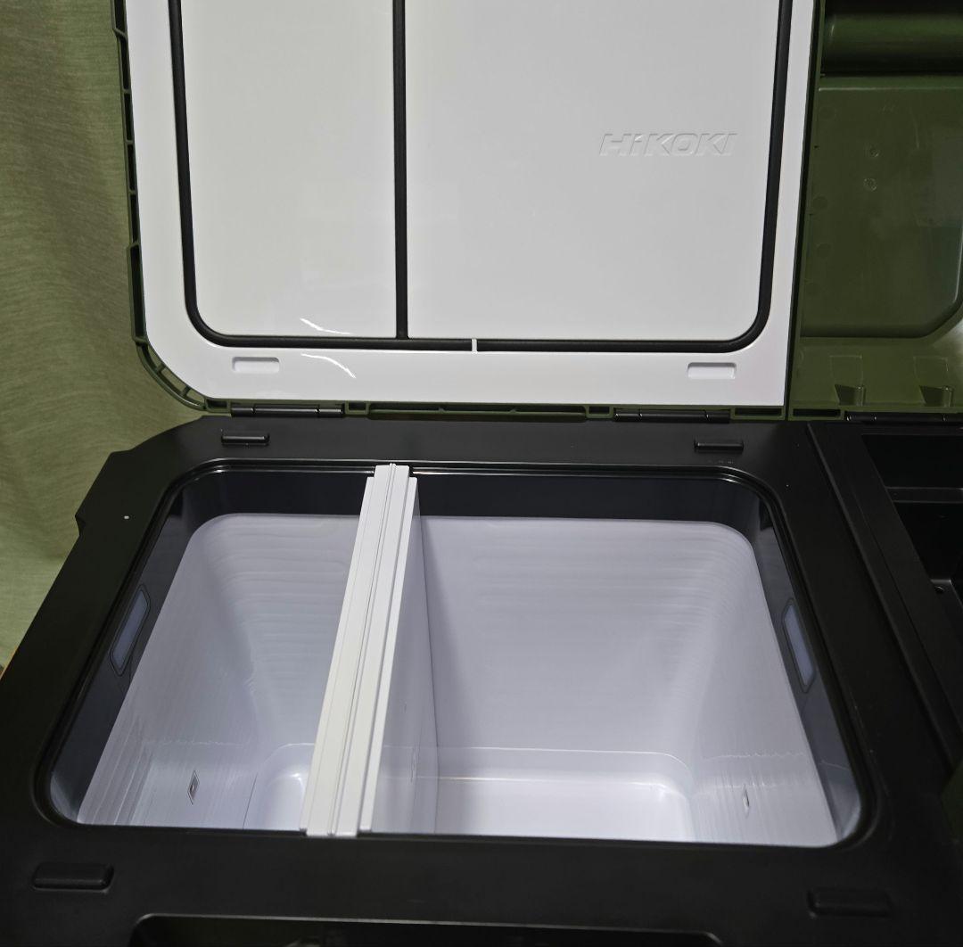 ハイコーキ冷温庫フォレストグリーン25L 蓄電池BSL36B18X4.0Ah付