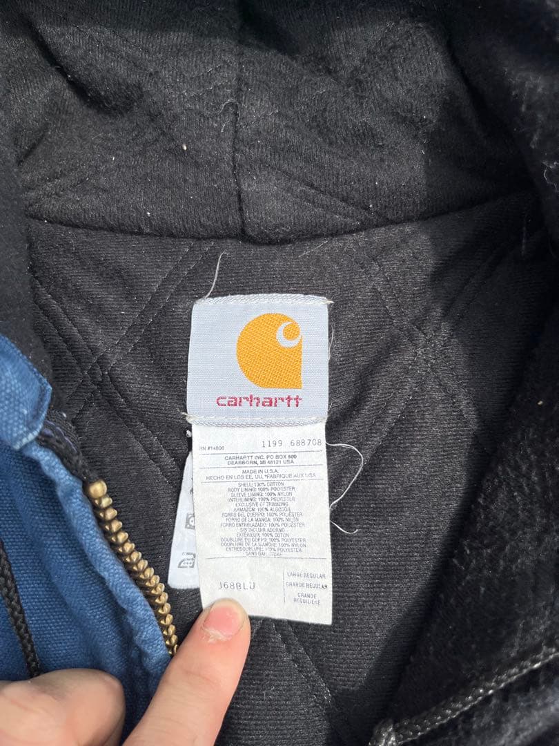 カーハート Carhartt USA製 90s ジャケット j68 blue