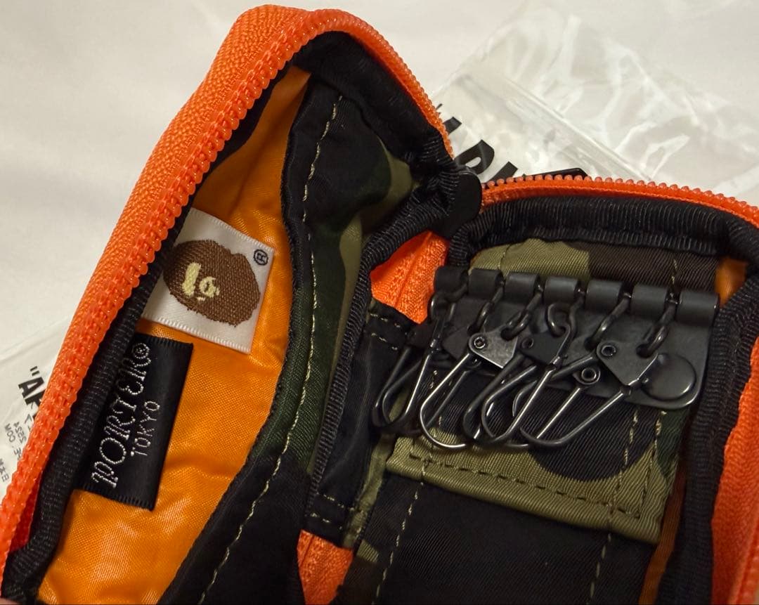 新品 未使用 激レア キーケース PORTER スタンド限定 APE 迷彩