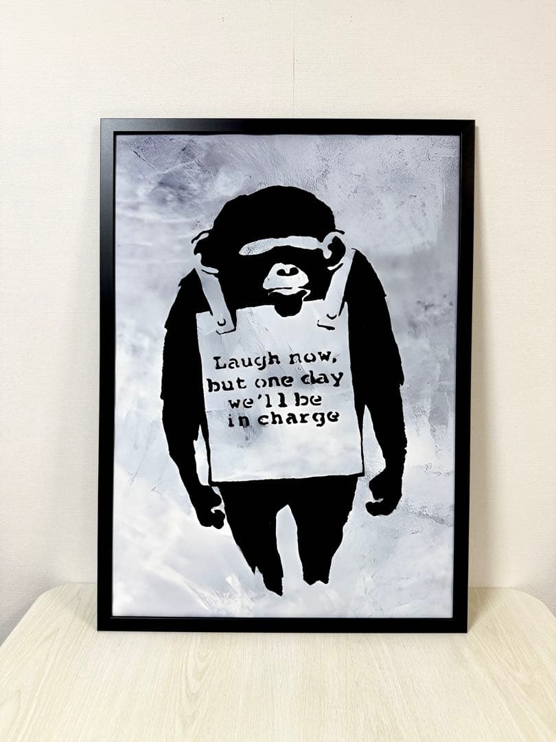 No.244♡半額祭♡キャンバスアート　ストリートアートポスター　バンクシー